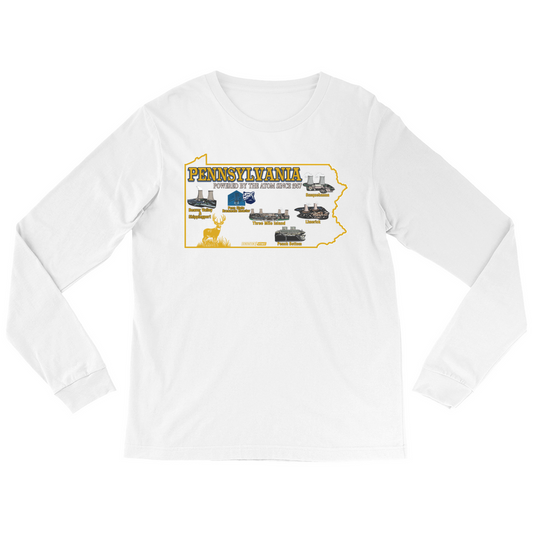 Pennsylvania Powered By The Atom Since 1957 Long Sleeve Shirt