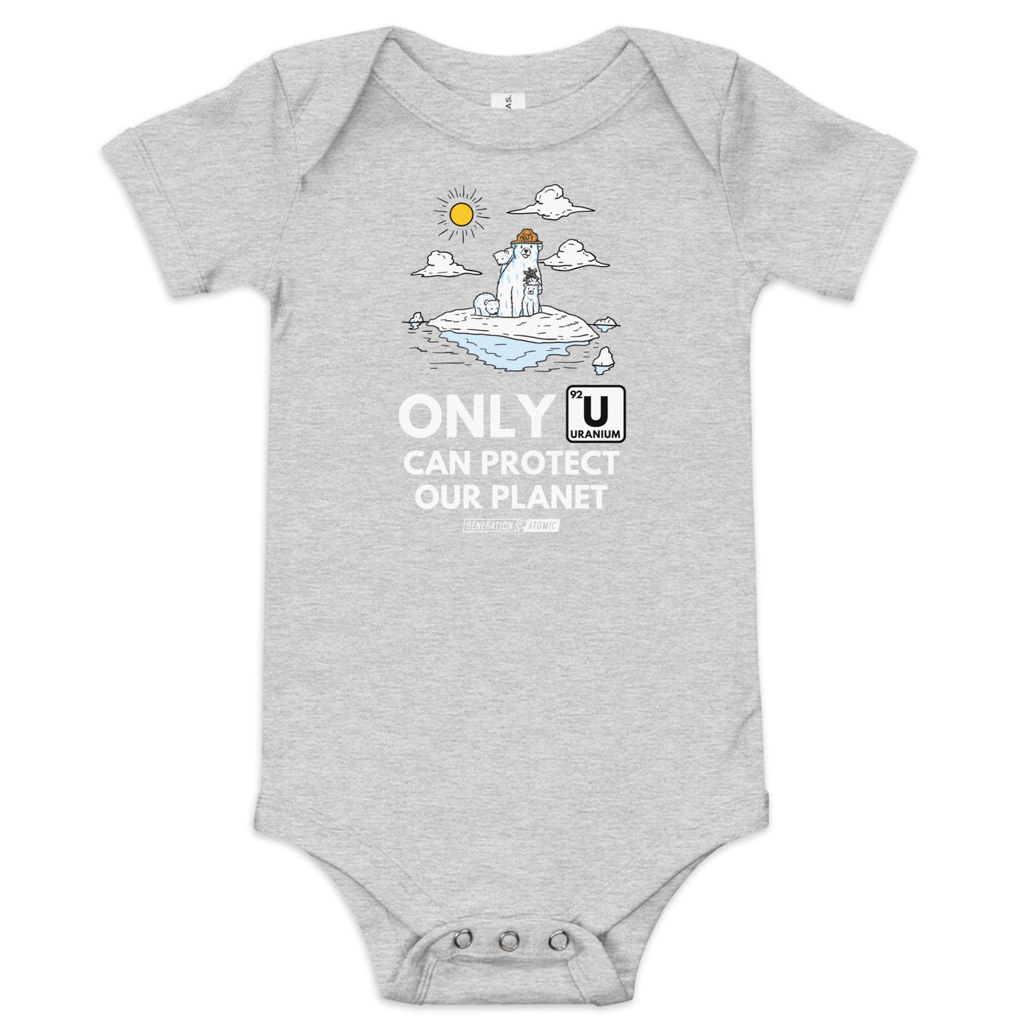 Only U Can Protect Our Planet Baby Bodysuit