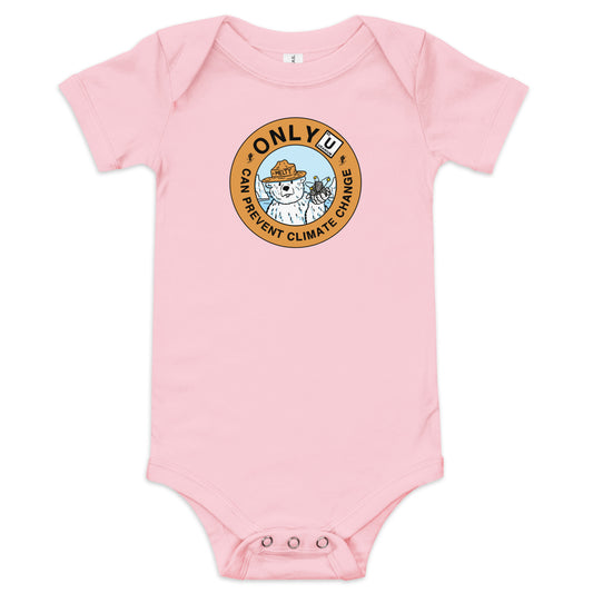 Only U Can Prevent Climate Change Baby Bodysuit