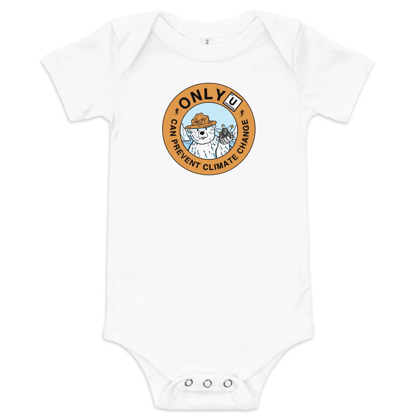 Only U Can Prevent Climate Change Baby Bodysuit