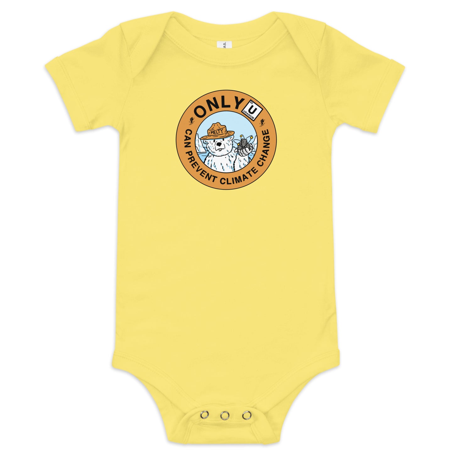 Only U Can Prevent Climate Change Baby Bodysuit