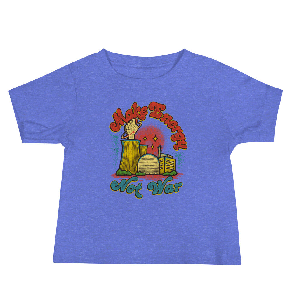 Make Energy Not War Baby Short Sleeve Tee