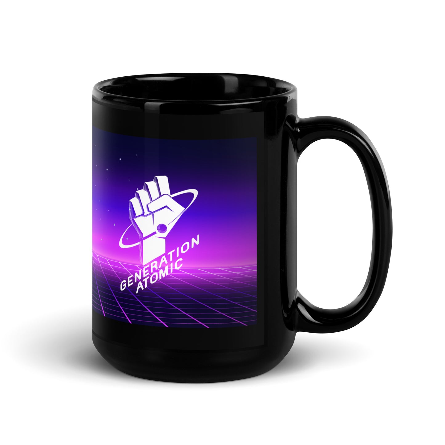 Stay Rad Black Glossy Mug