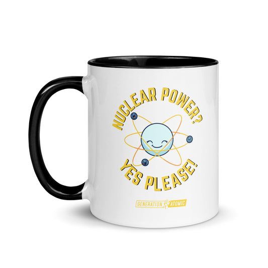 "Nuclear Power? Yes Please Accent  Mug | Nuclear Energy Coffee Cup