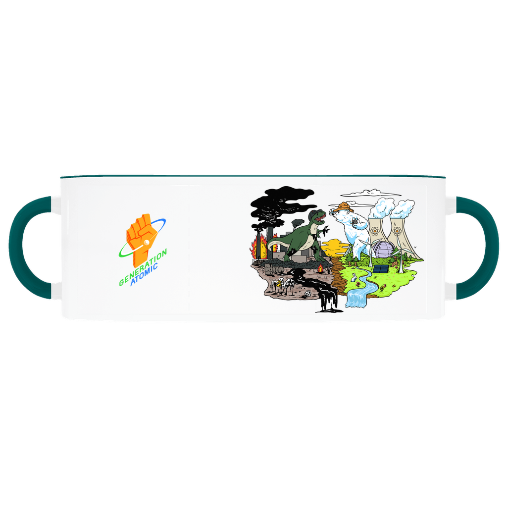 Melty vs. Fossil Fuels Accent Mugs