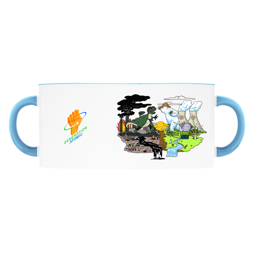 Melty vs. Fossil Fuels Accent Mugs