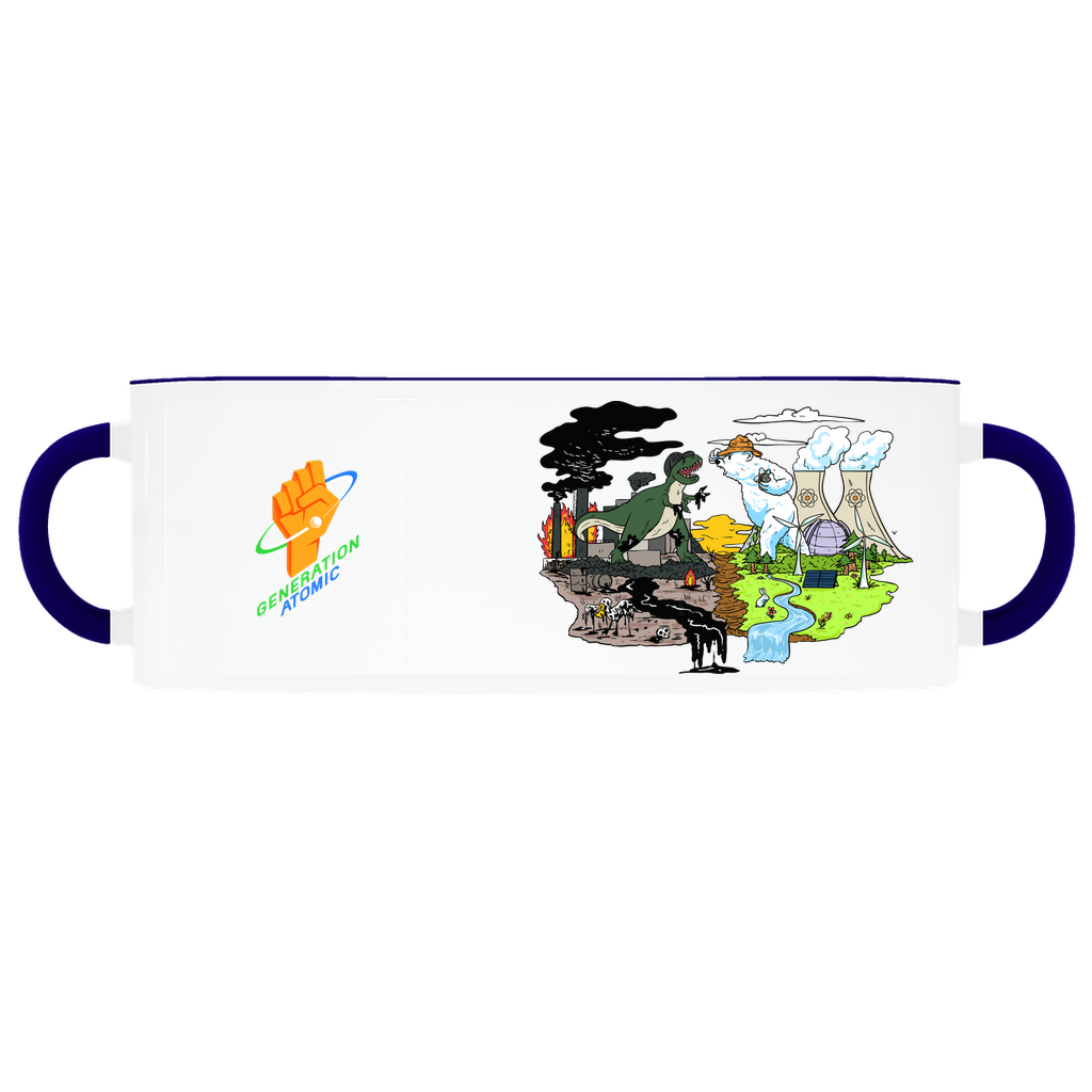 Melty vs. Fossil Fuels Accent Mugs