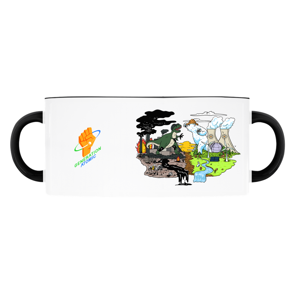 Melty vs. Fossil Fuels Accent Mugs
