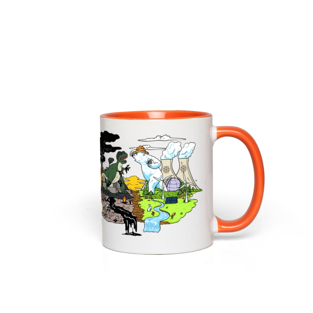 Melty vs. Fossil Fuels Accent Mugs