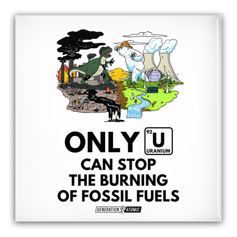 Only U Can Stop The Burning of Fossil Fuels Pin