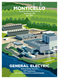 Monticello Nuclear Plant Poster 18 x 24"