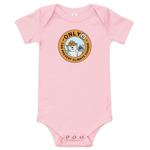 Only U Can Prevent Climate Change Baby Bodysuit