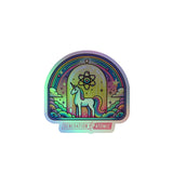 Nuclear Unicorn Holographic sticker