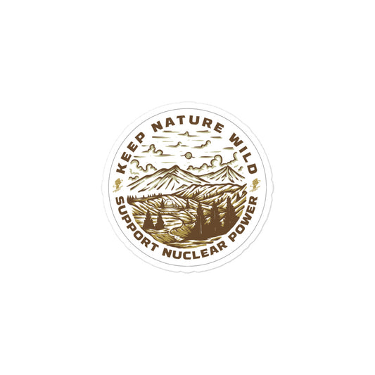 Keep Nature Wild Bubble-free sticker