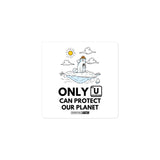 Only U Can Prevent Climate Change Bubble-free sticker