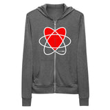 I Love Nuclear Unisex zip hoodie