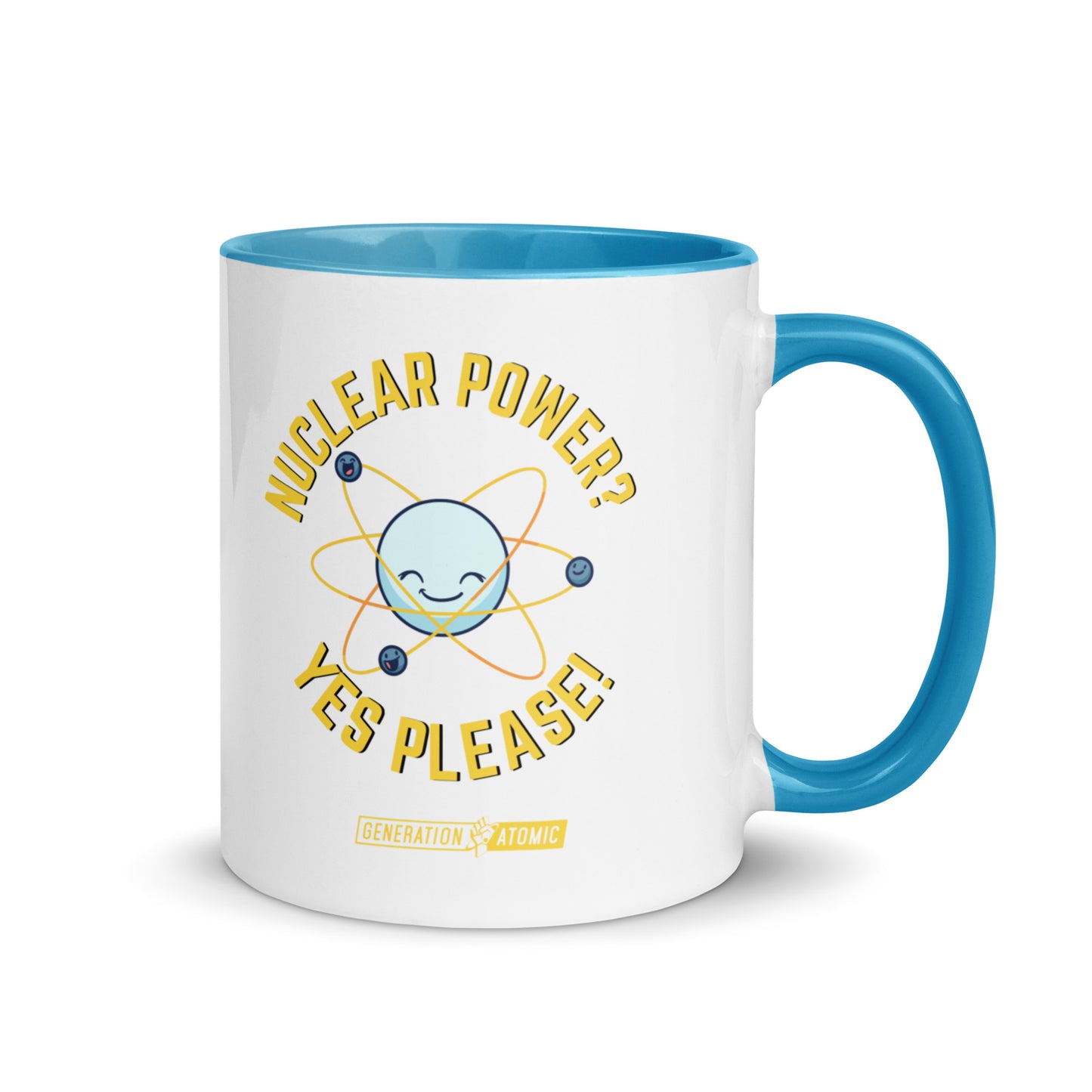 "Nuclear Power? Yes Please Accent  Mug | Nuclear Energy Coffee Cup