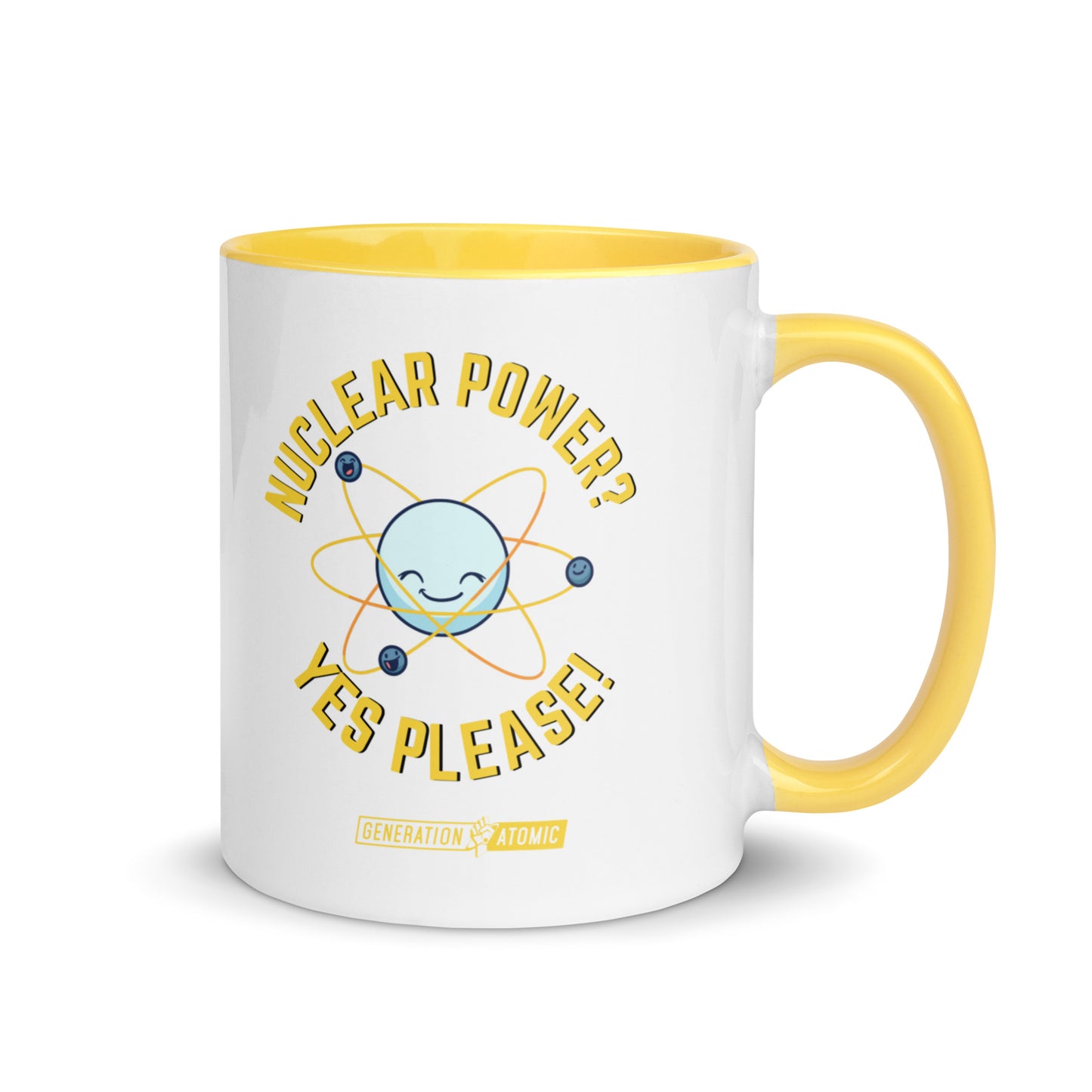 "Nuclear Power? Yes Please Accent  Mug | Nuclear Energy Coffee Cup