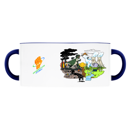 Melty vs. Fossil Fuels Accent Mugs