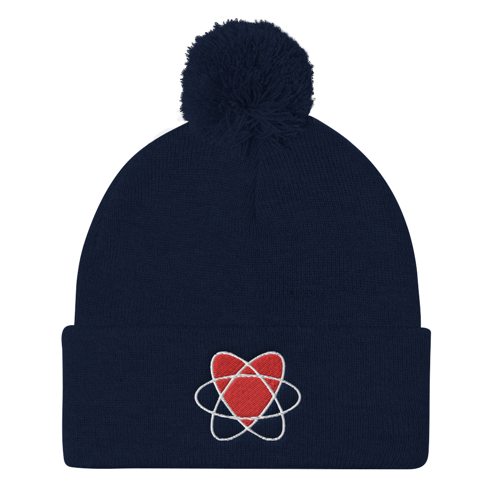 I Love Nuclear Pom Pom Knit Cap