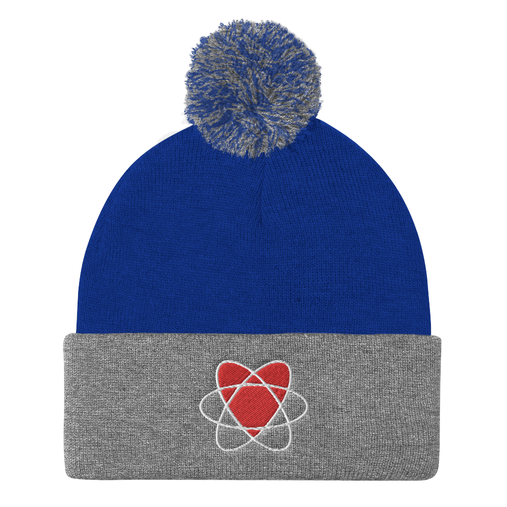 I Love Nuclear Pom Pom Knit Cap