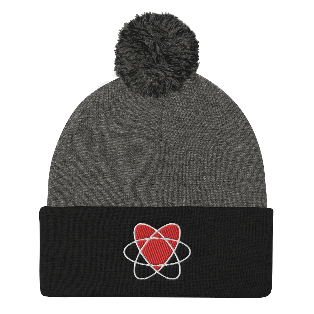 I Love Nuclear Pom Pom Knit Cap