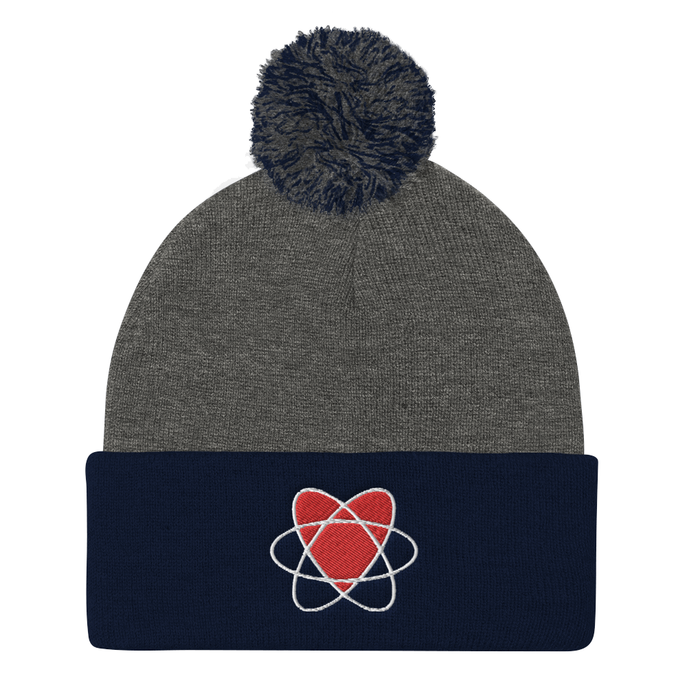 I Love Nuclear Pom Pom Knit Cap
