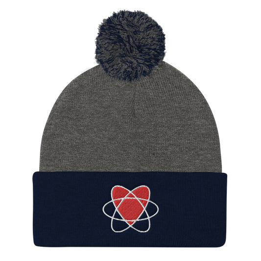 I Love Nuclear Pom Pom Knit Cap