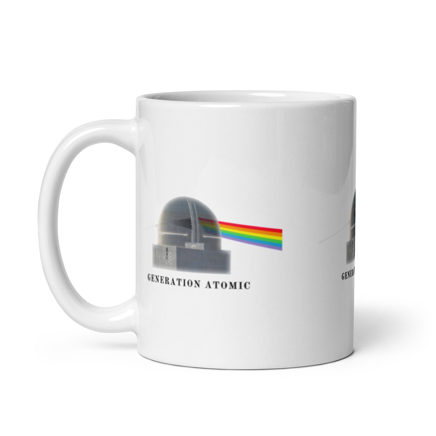 Generation Atomic's Dark Side of the Atom White Glossy Mug