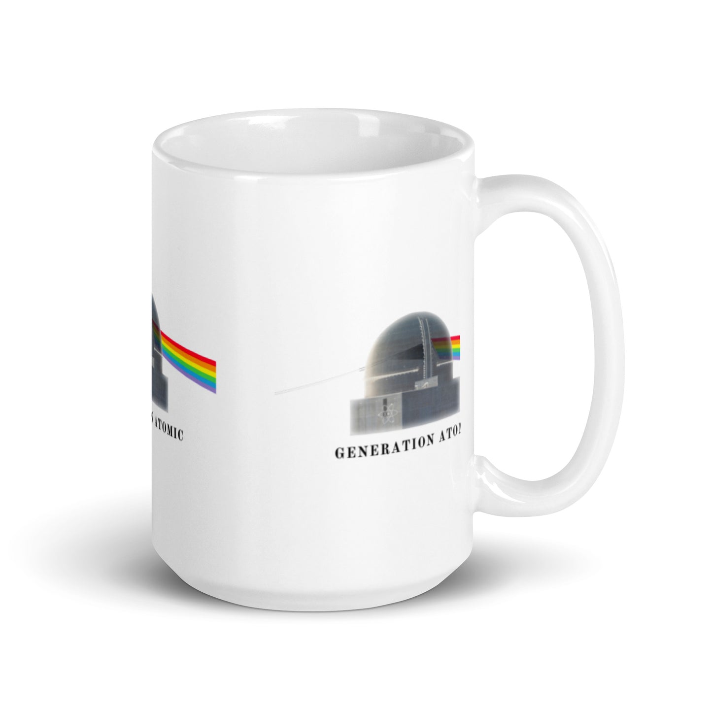 Generation Atomic's Dark Side of the Atom White Glossy Mug